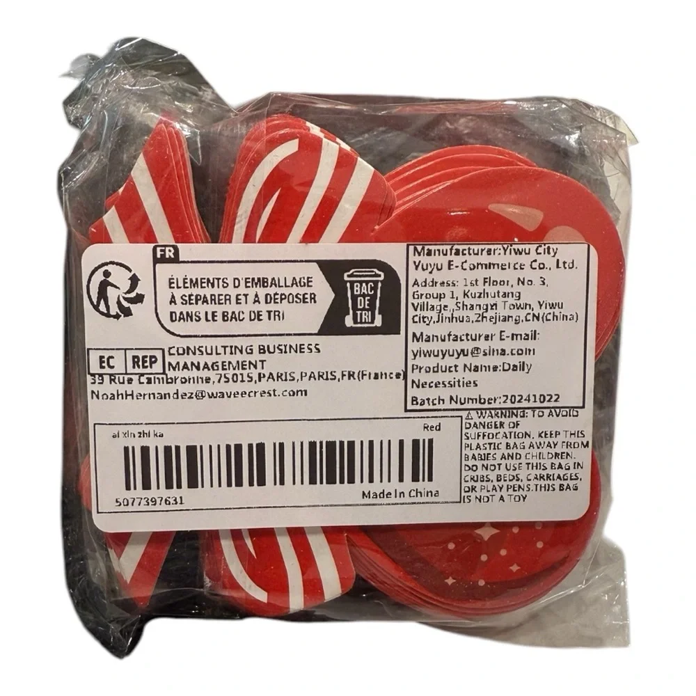 NWT-Red Heart-Shaped Lollipop Cards